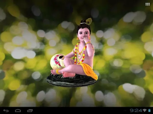 3D Krishna Live Wallpaper android App screenshot 4